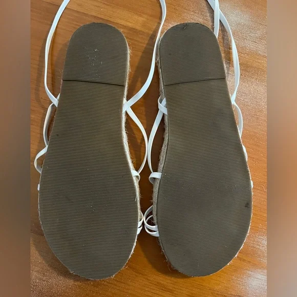 ASOS DESIGN Jamila toe loop espadrille , White, Women's US10 - Picture 8 of 10